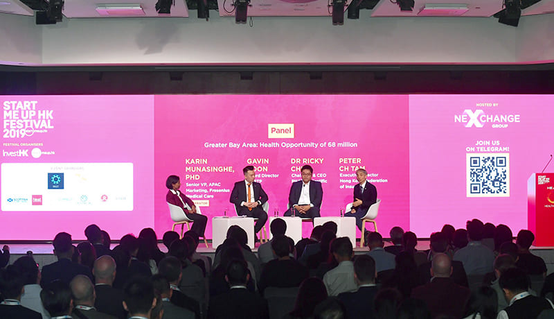 Panel at the StartmeupHK Festival 2019.