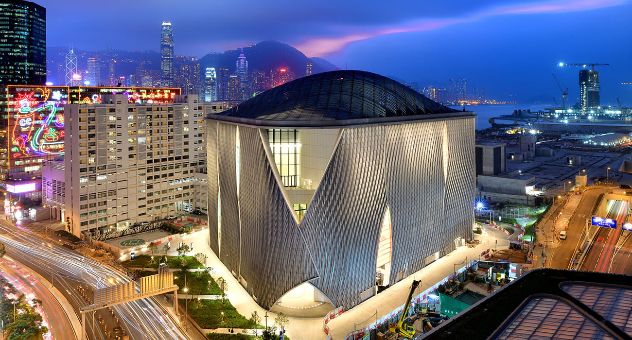 Xiqu Centre at West Kowloon Cultural District.